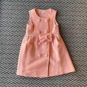 Little girls button coat dress
